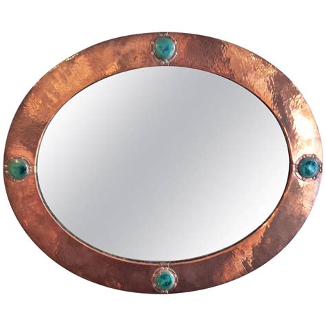 Liberty And Co Arts And Crafts Movement Copper Framed Mirror At 1stdibs