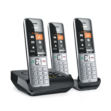 Gigaset Comfort A Trio Analoges Dect Telefon Mit Anrufbeantworter