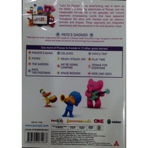 Let S Go Pocoyo Pato S Shower Vol 1 DVD Hobbies Toys Music Media