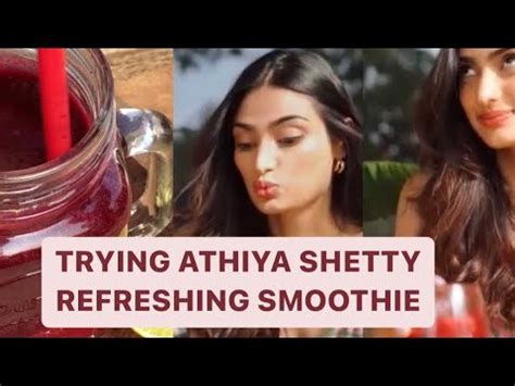 Athiya Shetty Favourite Smoothie Recipe Testing Celebrity Recipes