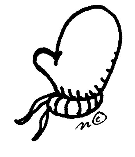 Mitten Outline - ClipArt Best