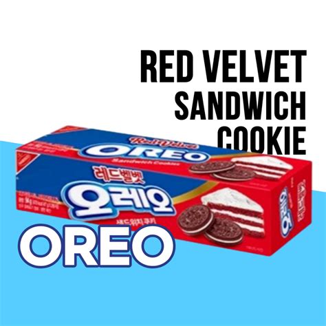 Oreo Chocolate Sandwich Cookie Series Red Velvet Flavors Shopee