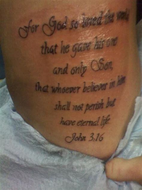 John 3:16 #tattoo | John 3:16 tattoo, Cool tattoos, Tattoo quotes