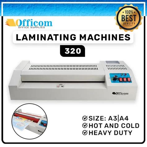 Officom Hd Laminator Machine Hot Cold Reverse A A Heavy Duty