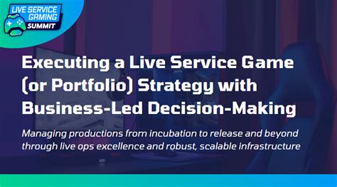 Executing a Live Service Game (or Portfolio) Strategy with