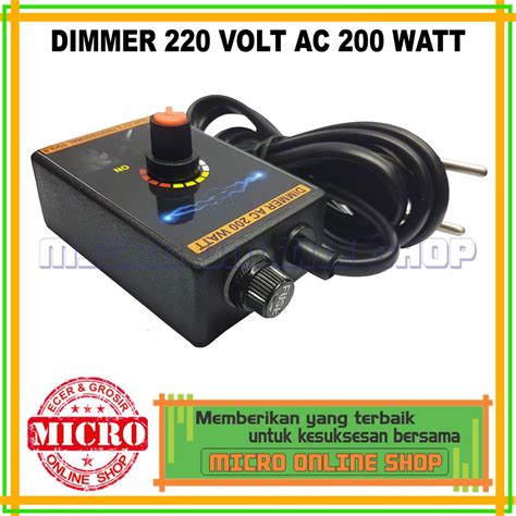 Jual Dimmer AC 220 Volt 200 Watt Pengatur Kecepatan 220 Volt 200 Watt