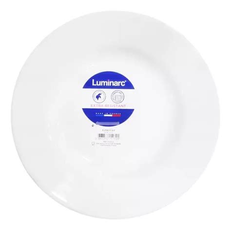 Plato Hondo Everyday Luminarc Vidrio Templado Cm X Unid Color Blanco