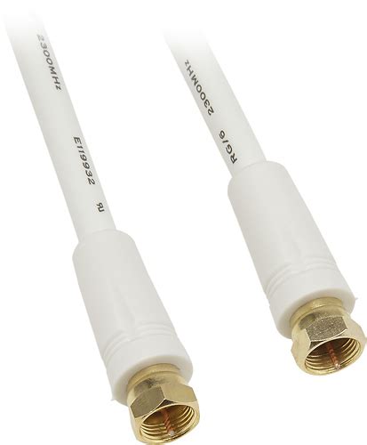 Best Buy Dynex™ 50 Rg6 Coaxial Cable White Dx Hc50502