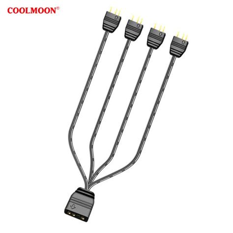 Acquista Coolmoon Cm Argb Splitter V Pin A Universale