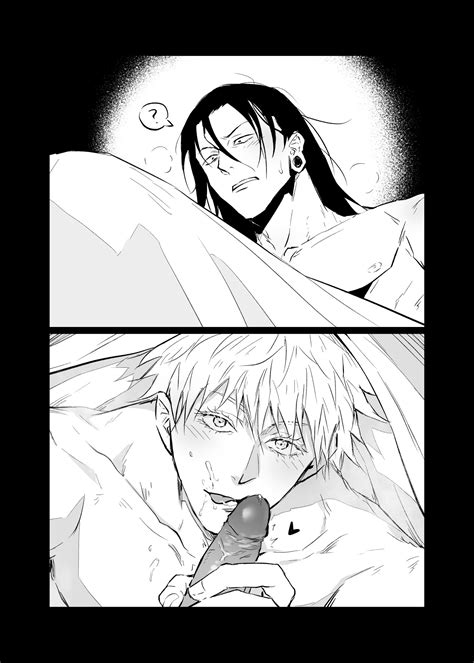 Rule 34 Black Hair Doujinshi Fellatio Gay Jujutsu Kaisen Male Male Manga Nejmai Penis Satoru