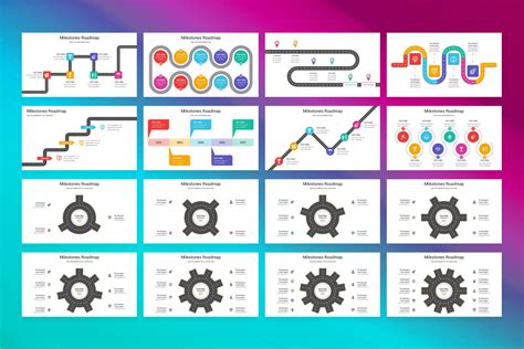 Milestones Roadmap PowerPoint Template | Presentation Template 131340