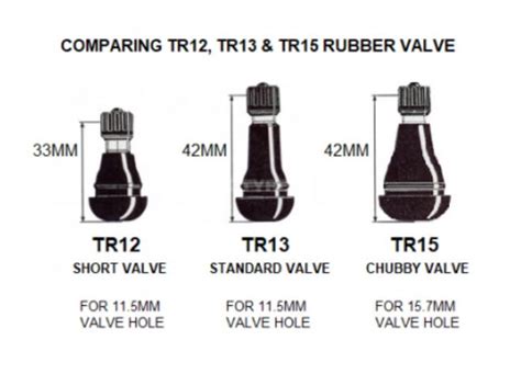 Tire Valve Stem Sizes Chart Pdf