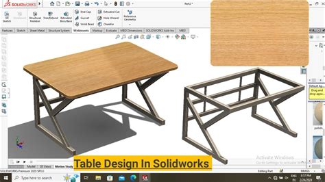 Solidworks Tutorials How To Design Table In Solidworks Solidworks