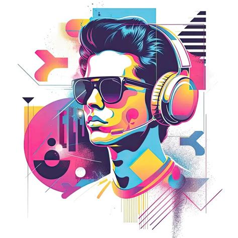 Premium Photo A Man Wearing Headphones And Sunglasses