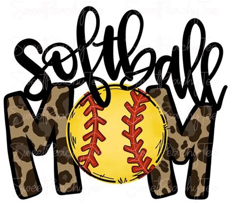 Softball Mom Mom Of A Baller Cheetah Print Sublimation Etsy