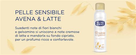 Neutro Roberts Deodorante Spray Pelle Sensibile Con Avena Lenitiva E