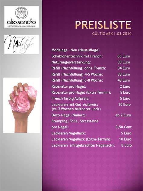 Verarbeitung Preise Monikas Nailstyle