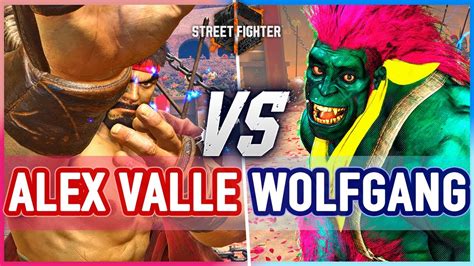 Sf Alex Valle Ryu Vs Wolfgang Blanka Street Fighter Youtube