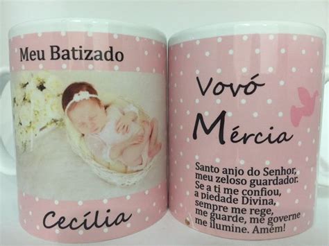 Caneca Personalizada De Batizado Custo Instagram Ideas Baptism