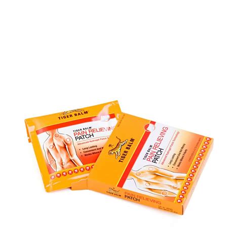 Tiger Balm Pain Relieving Patch Advanced Hydrogel Patch Technology