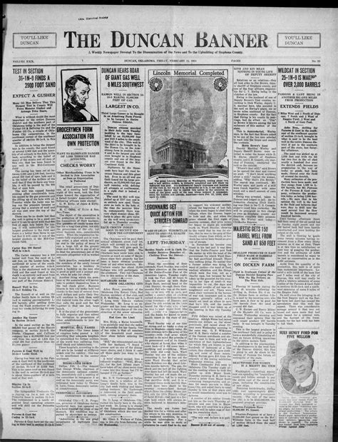 The Duncan Banner (Duncan, Okla.), Vol. 29, No. 25, Ed. 1 Friday