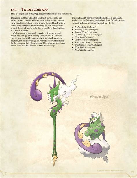 Pok Mon Inspired Weapons Items Tornadus Pdf In Comments R