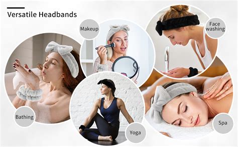 Amazon Whavel Pcs Spa Headband And Wristband Set Face Wash