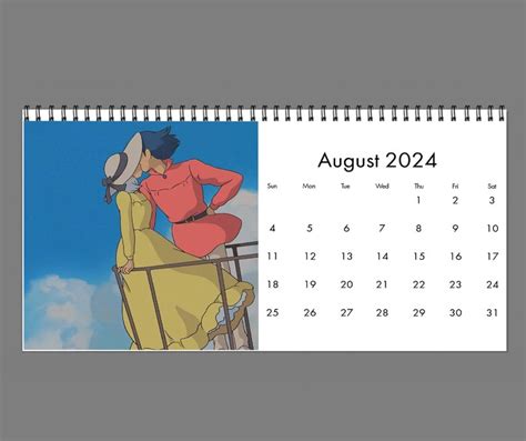 2024 Studio Ghibli Calendar 2024 Desk Calendar Celebrity Etsy Australia