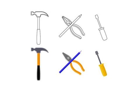 Carpenter Tools Graphic by studiokusemarang · Creative Fabrica