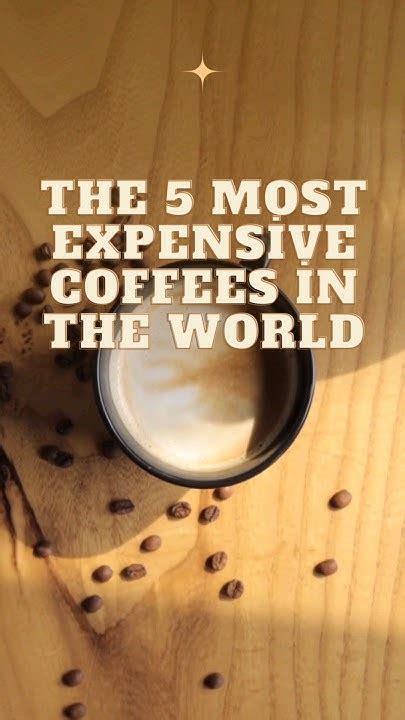 The 5 Most Expensive Coffees In The World Coffee Coffees Drink