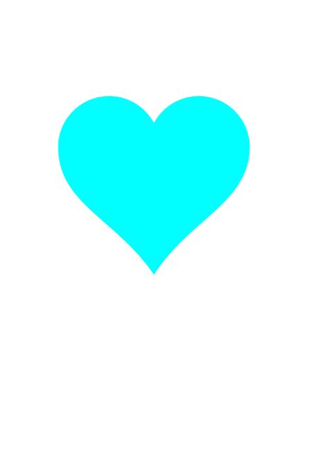 Aqua Heart Clip Art At Vector Clip Art Online Royalty Free