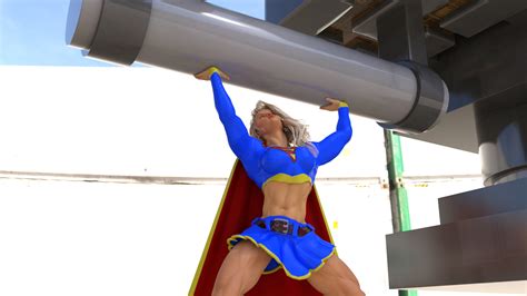 Supergirl Lifts Heavy Weight By Dahrialghul On Deviantart