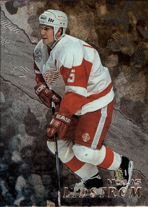 Be A Player Red Wings Hockey Card Nicklas Lidstrom Ebay