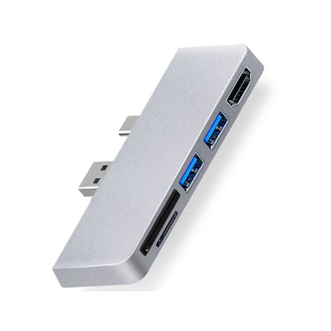 Aluminum Alloy Data Transmission Adapter Multiport Docking Station K