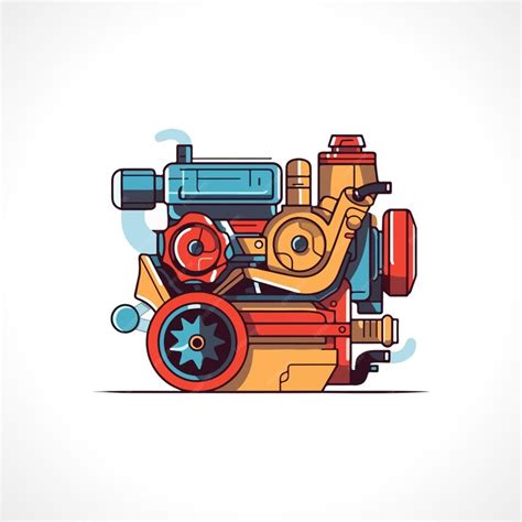 Premium Vector | Engine Vector Illustration Engine Logo Design Car Engine