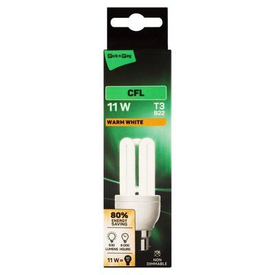 PnP 11w Bayonet Cap Warm White CFL PnP