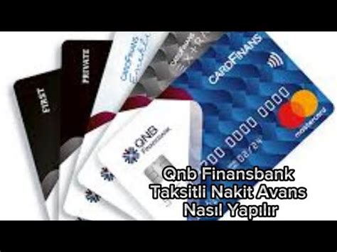 Qnb Finansbank Taksitli Nakit Avans Nas L Yap L R Qnb Finansbank