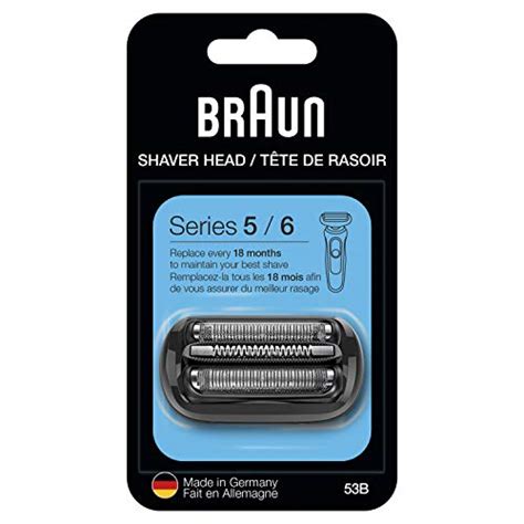 Braun Tête de rasoir électrique série 5 53B noir Conçue pour les