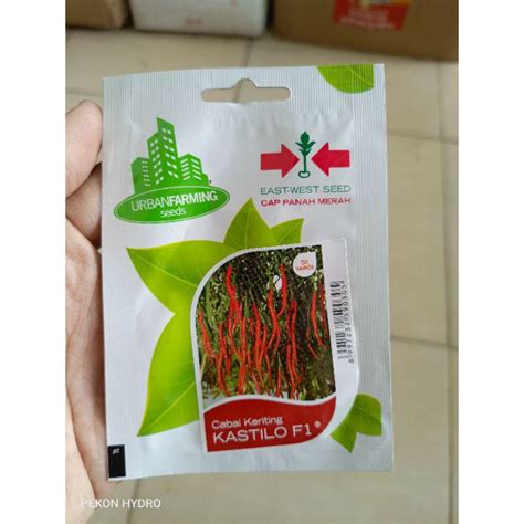 Jual Benih CABE KERITING KASTILO F1 ISI 50 BIJI PANAH MERAH KEMASAN