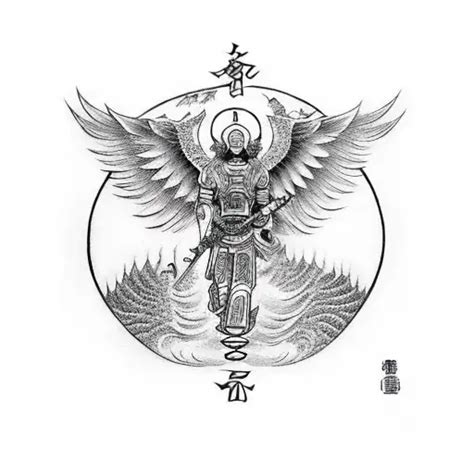 Details more than 74 archangel michael tattoo drawings super hot - in.coedo.com.vn