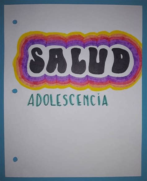 Portada Carátula De Salud Y Adolescencia Salud Y Adolescencia