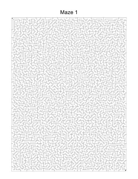 Printable Mazes For Adults Hard Very Insanely Difficult 100 Mazes Etsy Etsy