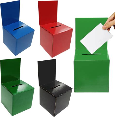 4 Colors Ballot Box Donation Box Charity Boxes Cardboard Cardboard Box