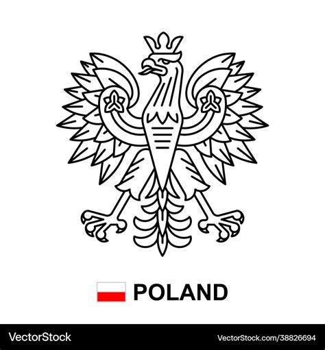 Coat arms poland Royalty Free Vector Image - VectorStock