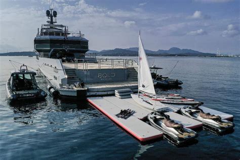 85M CUSTOM MEGA YACHT Swim Platform With Water Toys Luxury Yacht