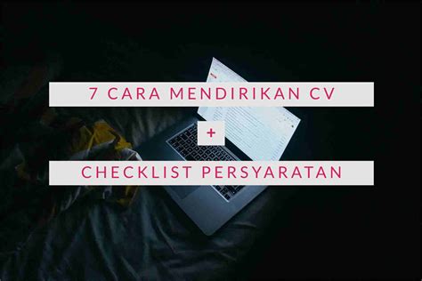 Panduan Mendirikan Cv Paling Lengkap Updated