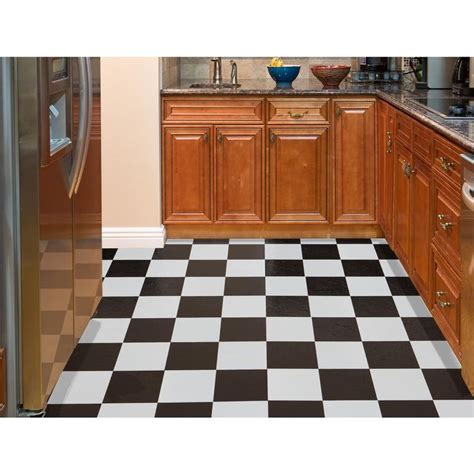 The Beauty Of Black And White Checkered Vinyl Flooring Flooring Designs