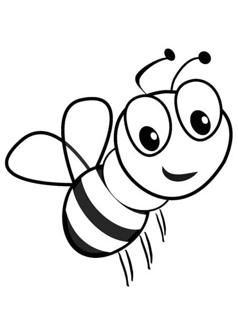 Coloriage Abeille Dessins Imprimer Gratuitement Bee Coloring Riset