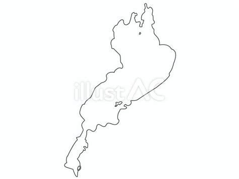白地図／琵琶湖イラスト - No: 26498212｜無料イラスト・フリー素材なら「イラストAC」