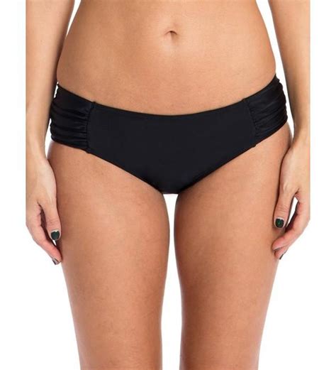 Women S Swim Standard Ruched Bikini Bottom Black Cv Obfk E